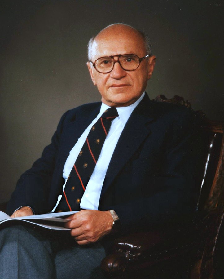 Portrait of Milton Friedman